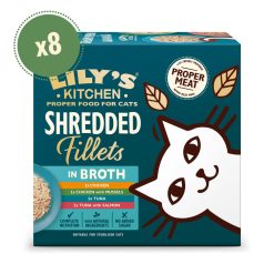 Lily's Kitchen Shredded Fillets In Broth Multipack Tins 8pk - 70g