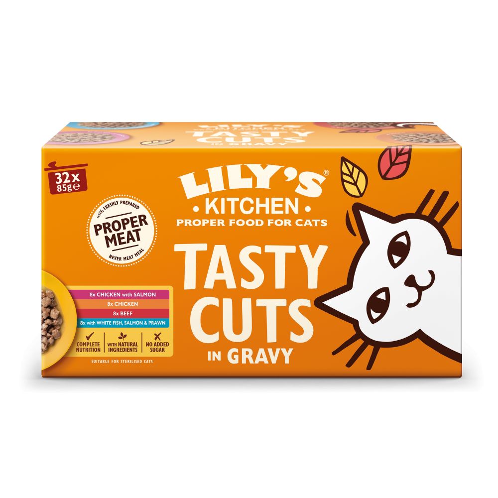 Lily's Kitchen Tasty Cuts in Gravy Tins Multipack 32pk - 70g