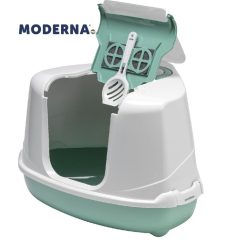 Moderna Corner Hooded Flip Loo Soft Green - 56cm