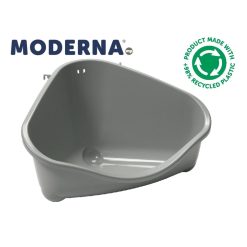 Moderna Corner Litter Tray Olive Small - 35cm