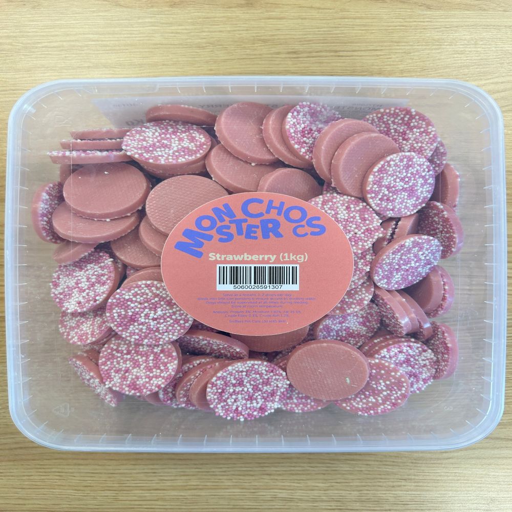 Monster Chocs Disc Strawberry - 1kg