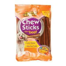 Munch & Crunch Chew Sticks with Beef - 20 pack