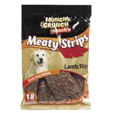 Munch & Crunch Lamb & Rice Strips - 18 pack