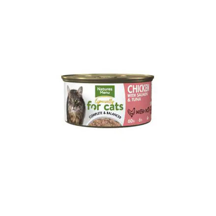 Natures Menu Can Cat Chicken, Salmon & Tuna - 85g, case of 18