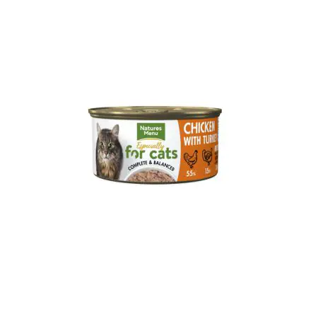Natures Menu Can Cat Chicken & Turkey - 85g, case of 18