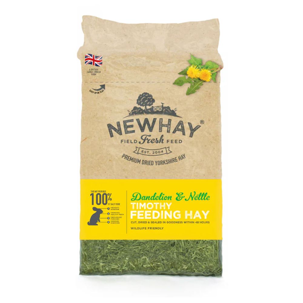 Newhay Timothy Feeding Hay Dandelion & Nettle - 1kg