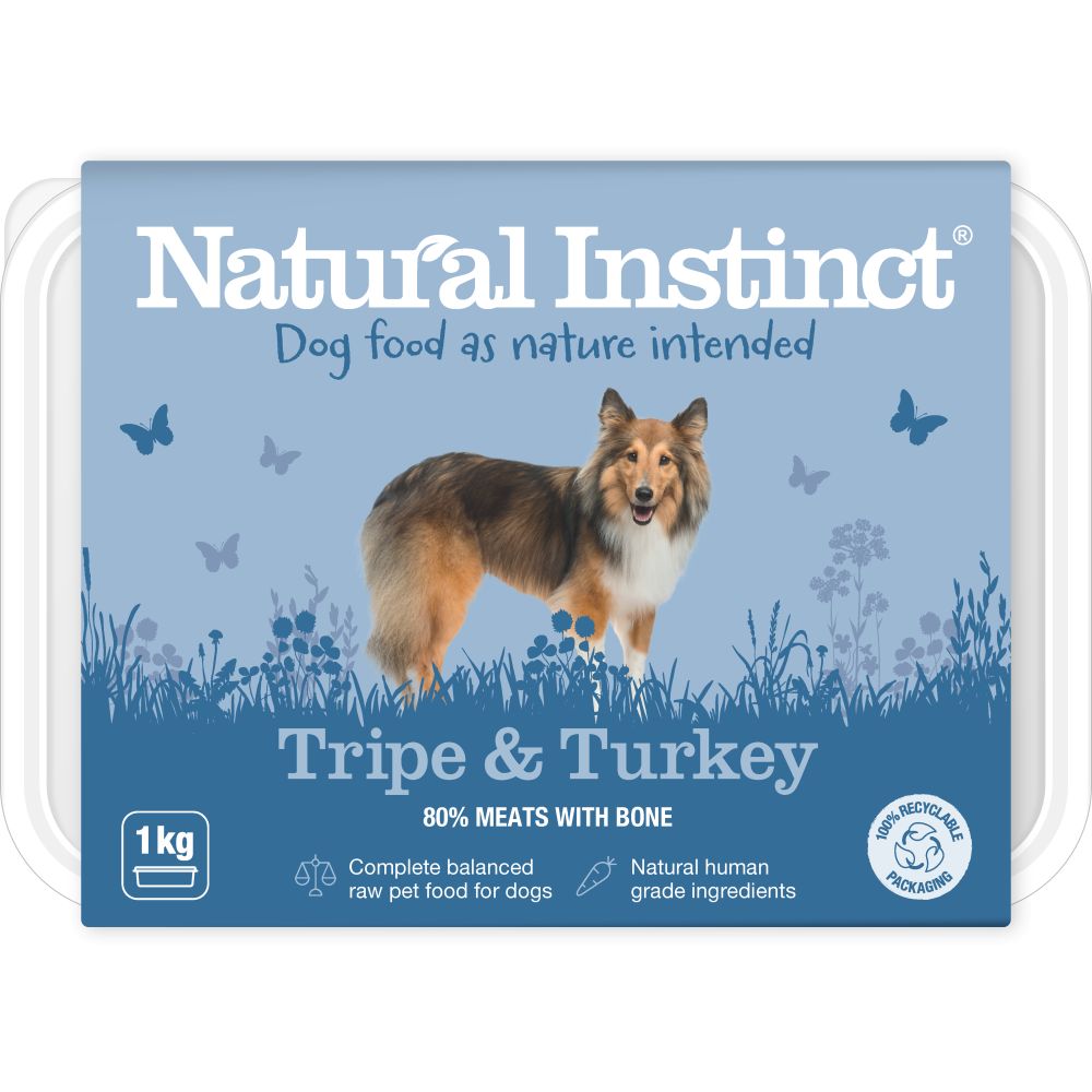 Nutriment Natural Instinct Adult Dog Tripe & Turkey - 1kg
