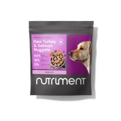 Nutriment Senior Dog RAW Turkey & Salmon Nuggets - 1kg