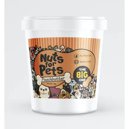 Nuts For Pets Poochbutter 1KG Peanut Butter - 1kg