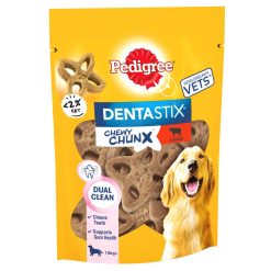 PEDIGREE Dentastix Chewy Chunx Maxi Dog Treat Beef Flavour - 68g, case of 5