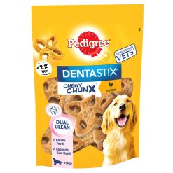 PEDIGREE Dentastix Chewy Chunx Maxi Dog Treat Chicken Flavour - 68g, case of 5