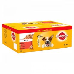 PEDIGREE Dog Pouches Mixed Selection in Jelly 80x100g Mega Pack - 100g