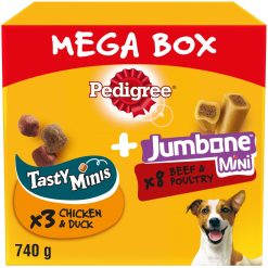 PEDIGREE Tasty Minis & Jumbone Small Mega Box - 740g