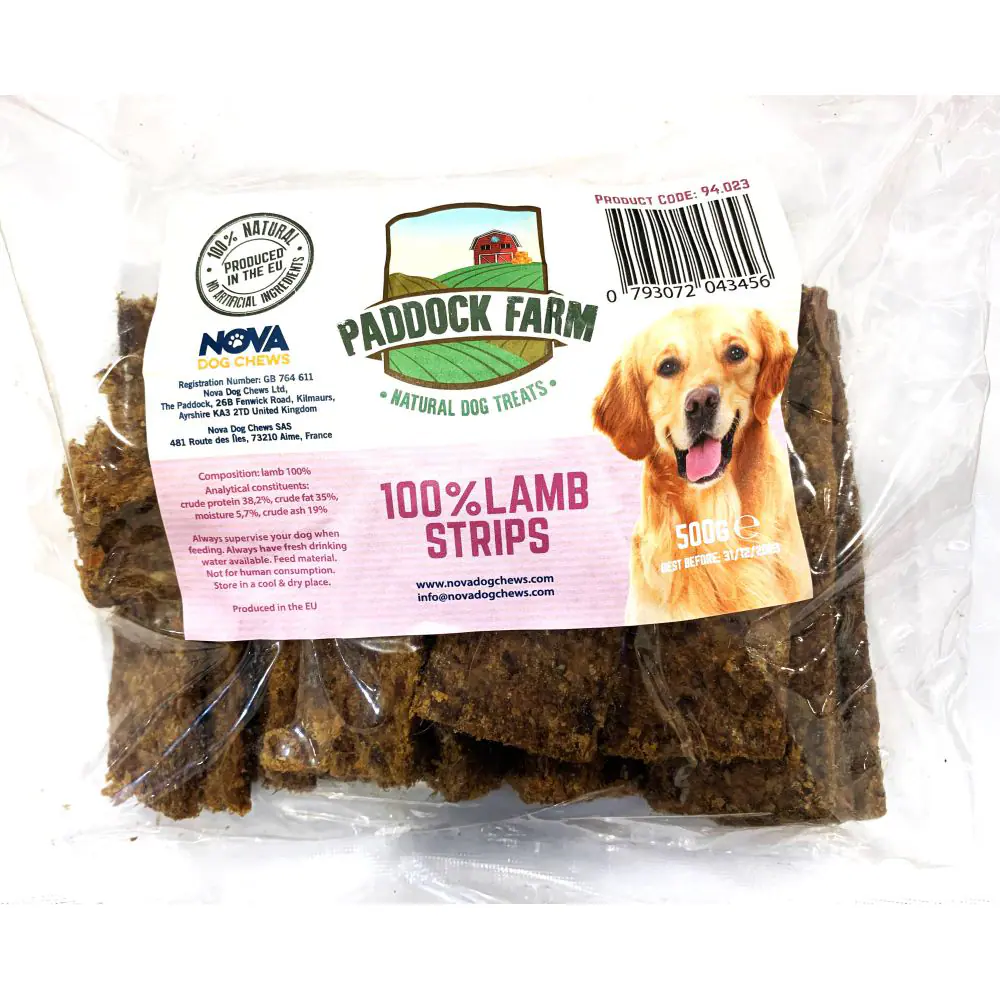 Paddock Farm 100% Lamb Strips - 500g