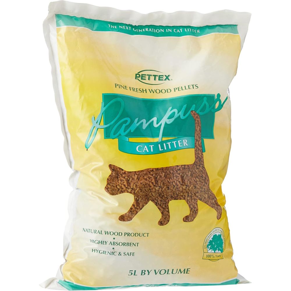 Pampuss Wood Pellet Cat Litter - 5 litres