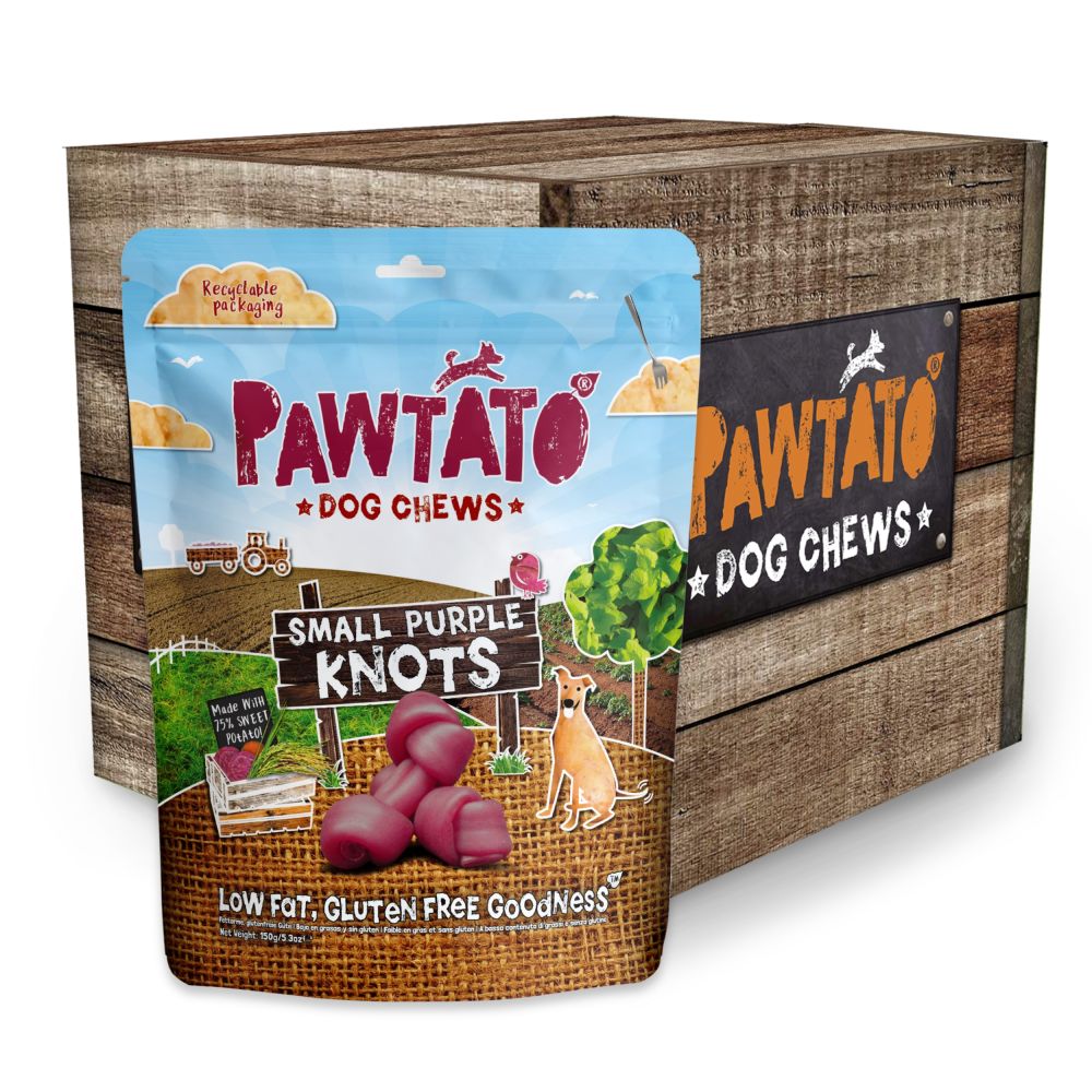 Pawtato Knots Small Purple - 150g
