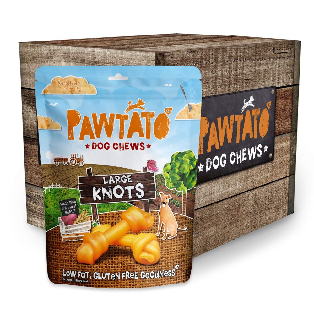 Pawtato Low Fat Gluten Free Knots Large - 180g