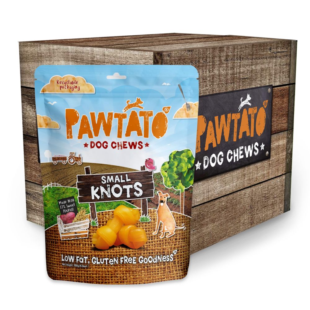 Pawtato Low Fat Gluten Free Knots Small - 150g