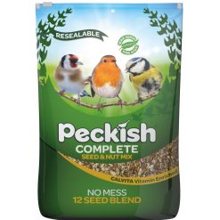 Peckish Complete Seed And Nut No Mess Wild Bird Seed Mix - 12.75kg