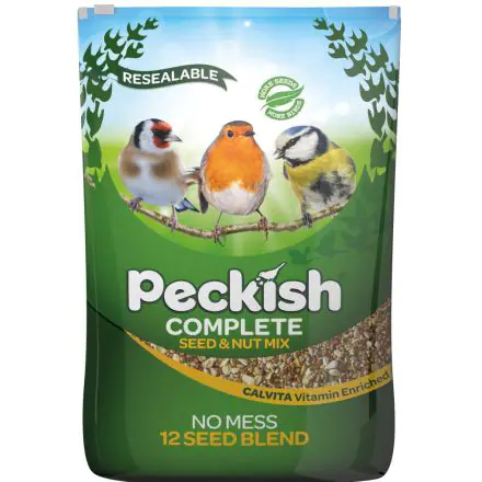 Peckish Complete Seed And Nut No Mess Wild Bird Seed Mix - 12.75kg