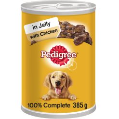 Pedigree Adult Wet Dog Food Tin Chicken in Jelly 385g - 385g, case of 12