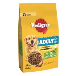 Pedigree Complete Adult Dry Dog Food Poultry and Vegetables - 12kg