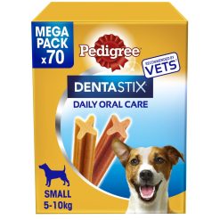 Pedigree Dentastix Daily Adult Small Dog Treats 70 x Dental Sticks 1.1kg - 70stk