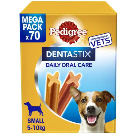 Pedigree Dentastix Daily Adult Small Dog Treats 70 x Dental Sticks 1.1kg - 70stk