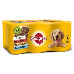 Pedigree Wet Dog Food Tins Mixed Selection in Jelly 6x385g (MPP £4.75) - 400g
