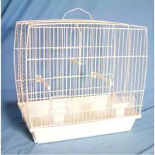 Pennine Andalusian Bird Cage White - 43x25x39cm