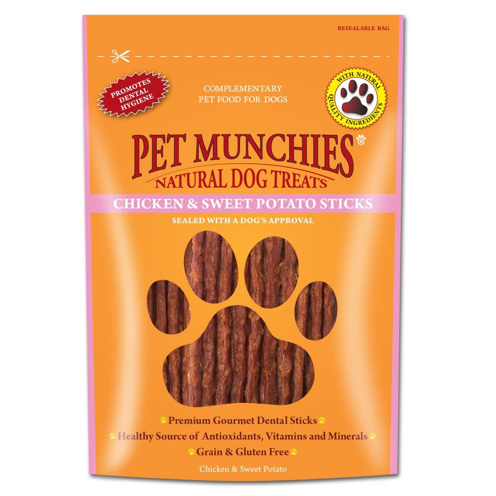 Buy Pet Munchies 100 Natural Chicken & Sweet Potato Dental Sticks