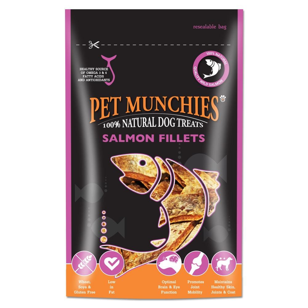 Pet Munchies 100% Natural Salmon Fillets - 90g