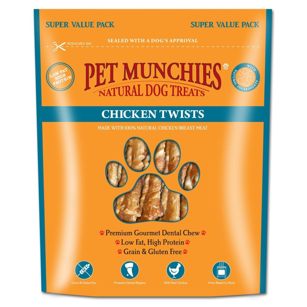 Pet Munchies Chicken Twists Super Value Packs - 290g