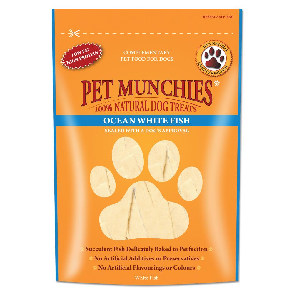Buy Pet Munchies Ocean White Fish for Dogs 100g Save with Heart Pet