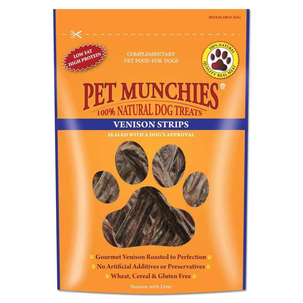 Pet Munchies Venison Strips - 75g