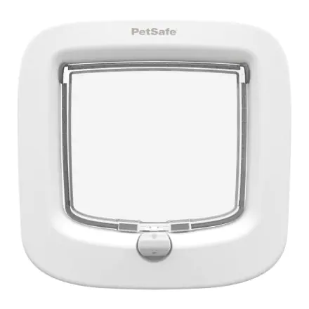 Pet Safe Manual Locking Cat Flap - white