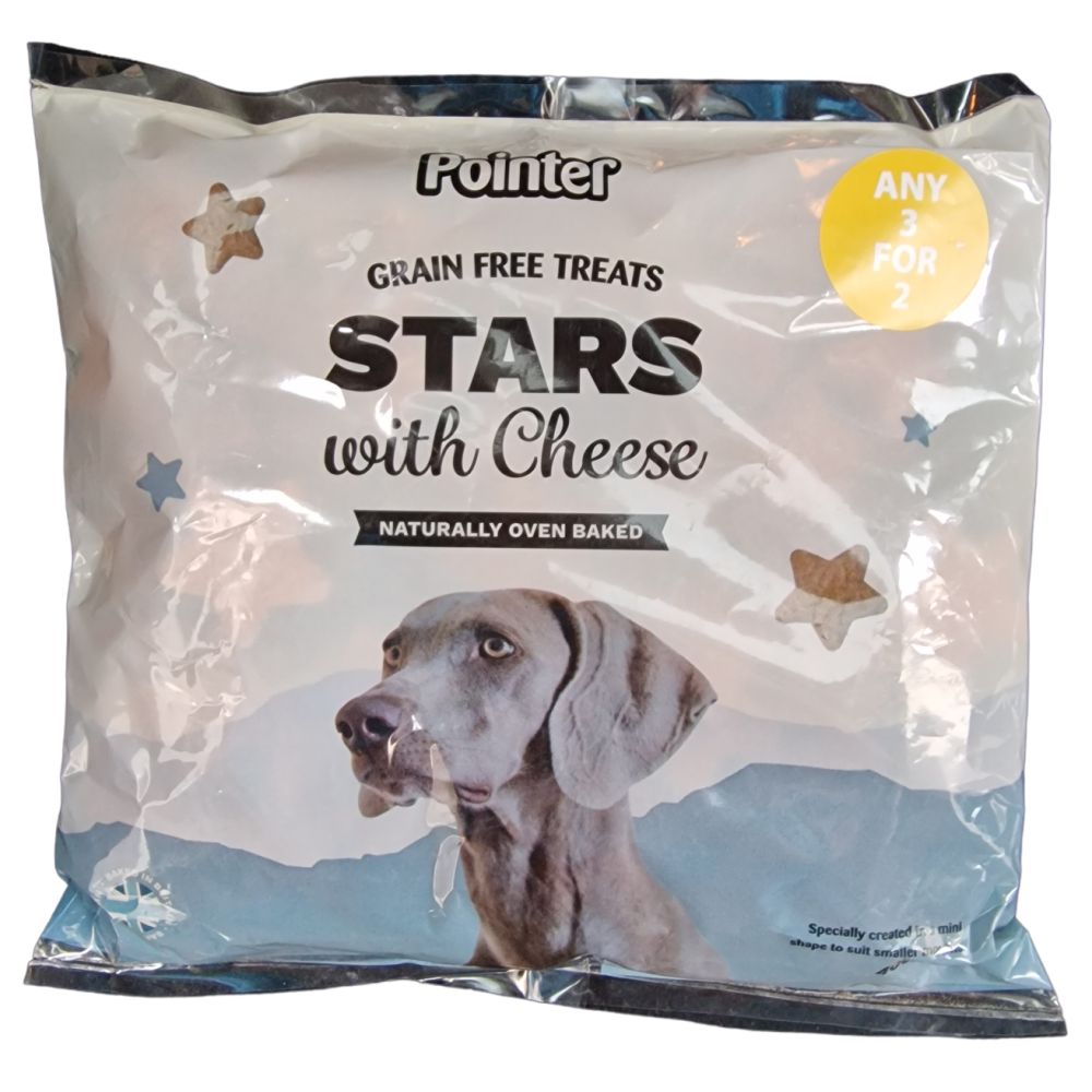 Pointer Grain Free Cheese Stars 3/2 - 400g