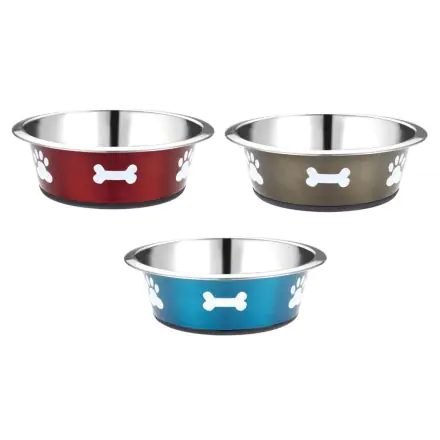Posh Paws Stainless Steel Dog Dish - 1600ml