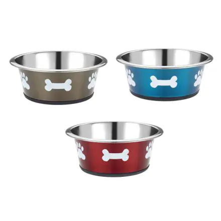 Posh Paws Stainless Steel Dog Dish - 900ml