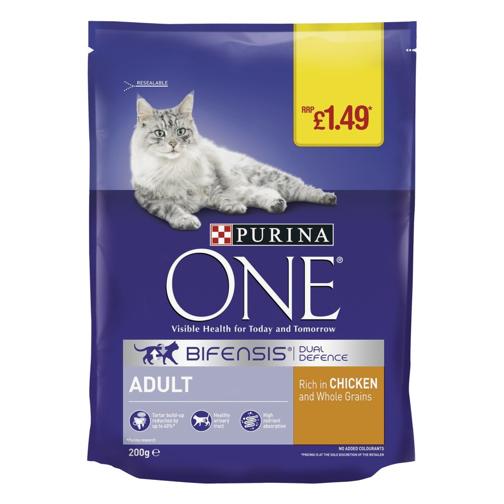 Buy Purina One Adt Chk £ - 200g, case of 6 | Save with Heart Pet  Supplies | Free Same Day Local Delivery