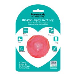 Rosewood Biosafe Puppy Treat Ball Pink