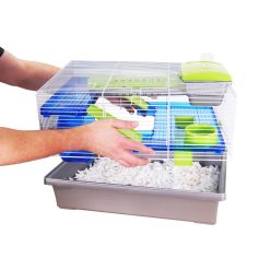 Rosewood Pico Small Animal Home Silver & Grey - 50x36x29cm