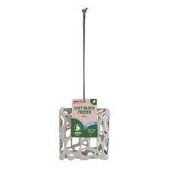 Rosewood Recycled Wild Bird Suet Block Feeder - 14.5cm