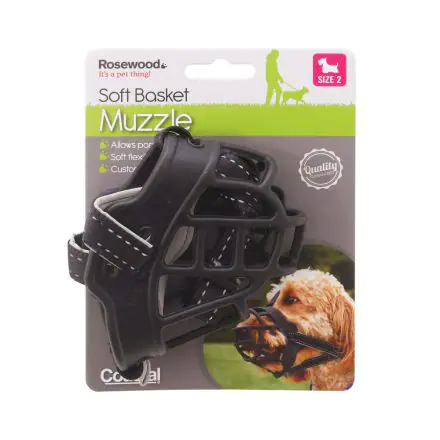 Rosewood Soft Muzzle Black Various Sizes