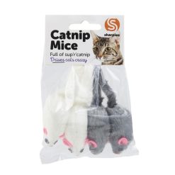 Ruff 'N' Tumble Catnip Mice 4 Piece - 5cm