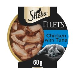 SHEBA Fillets with Chicken and Tuna in Gravy - 60g, case of 32