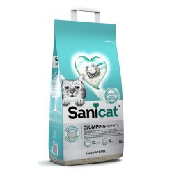Sanicat Clumping White Unscented - 10 litres