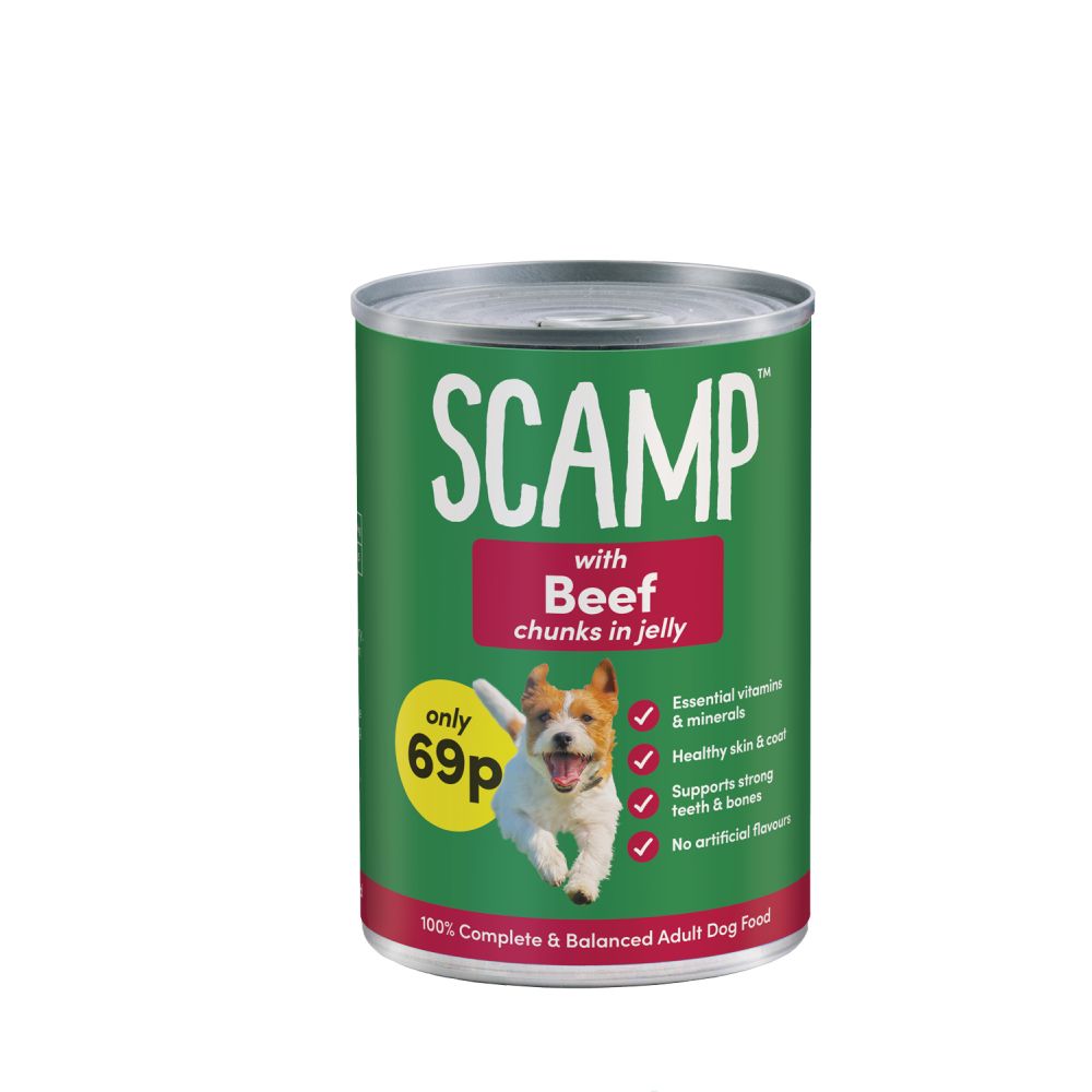 Scamp Beef 69p - 400g, case of 12