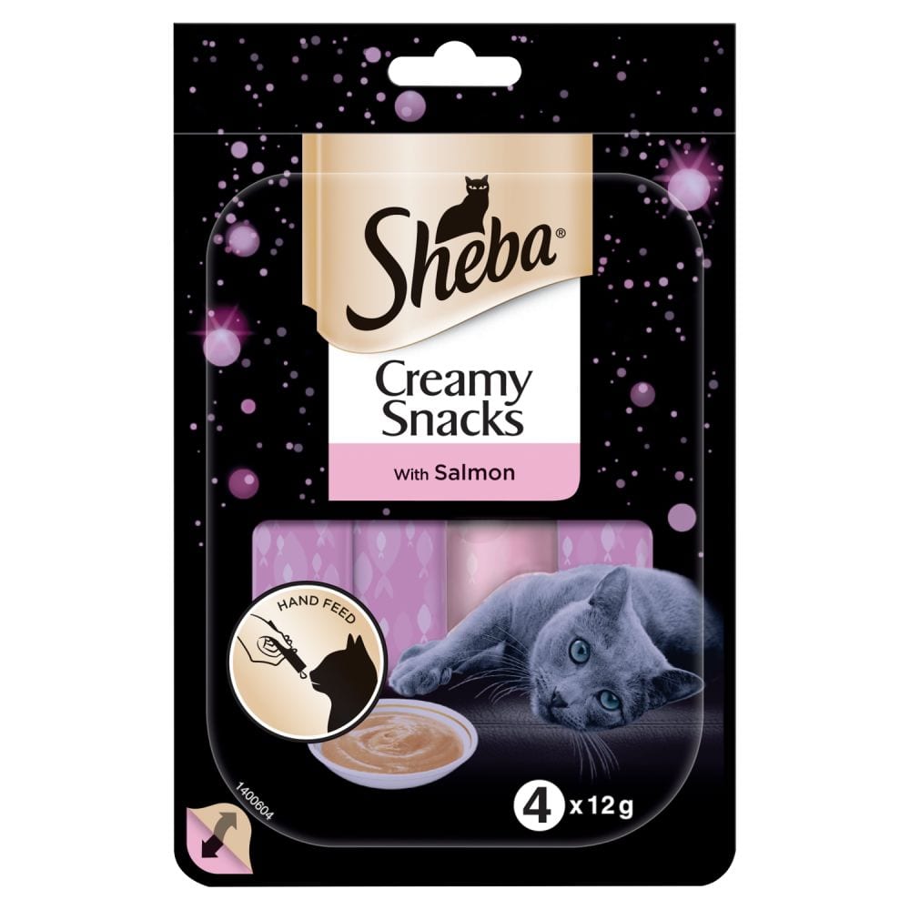 Sheba Creamy Snacks Treat Salmon - 4 pack