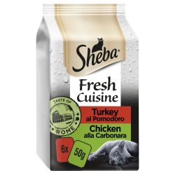 Sheba Fresh Cuisine Taste of Rome Wet Cat Food Pouches in Gravy 6 Pack - 50g